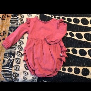 Ruffle Butts Berry Romper Long Sleeve 18-24 mo